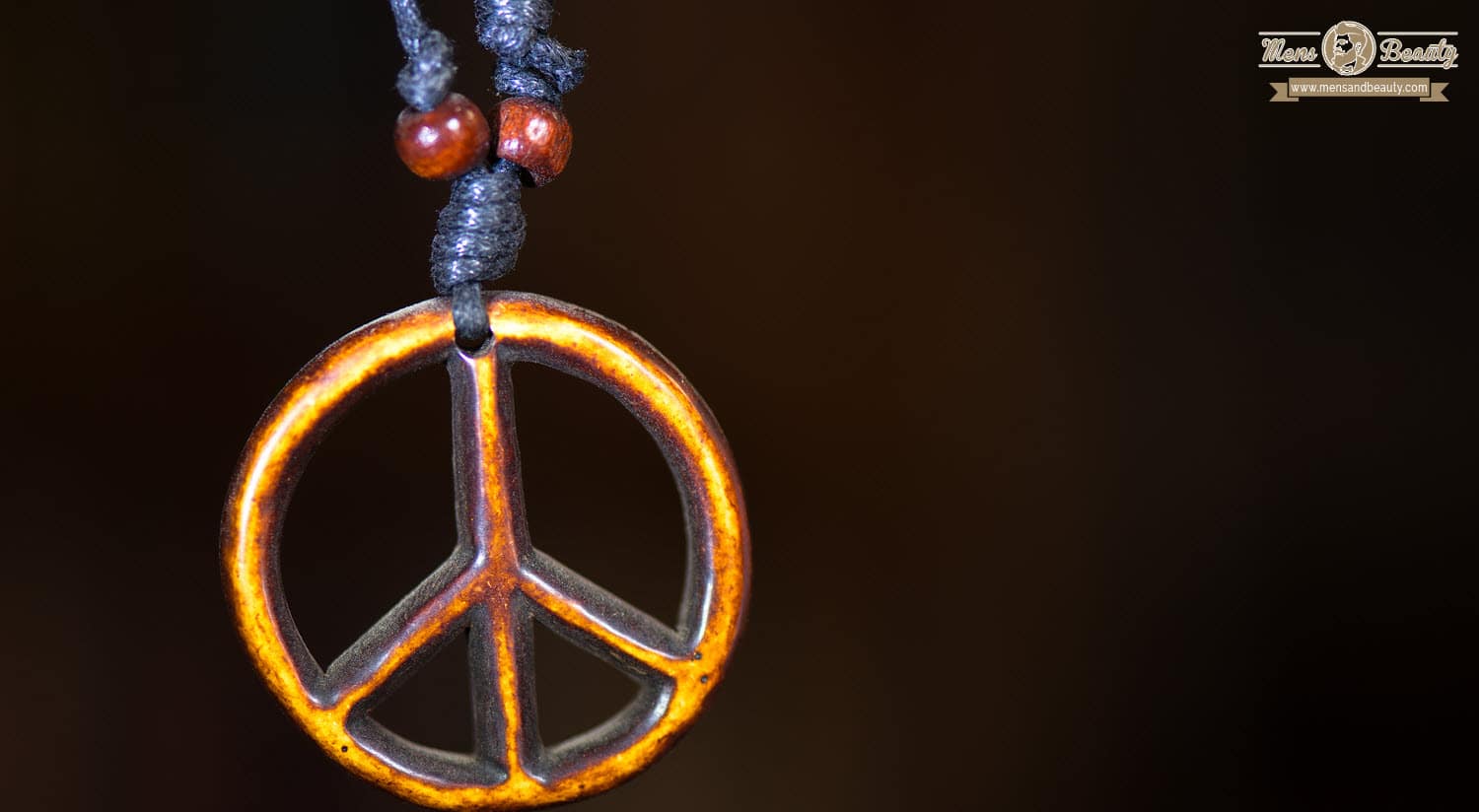 accessori di abbigliamento hippies uomo ciondolo simbolo della pace